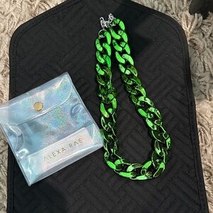 Alexa Rae Miami Green Acrylic Chain Necklace